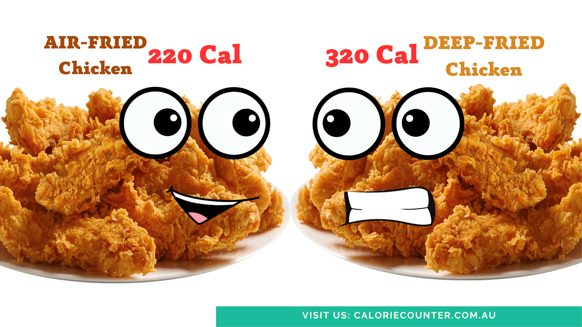 27 Air Fryer Food Calories compared to Oily DeepFried Food! · calcount